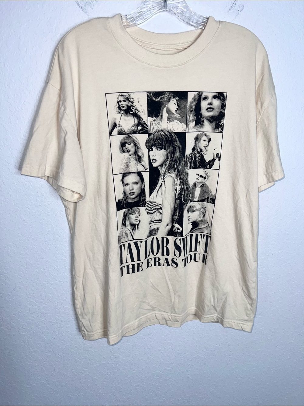 Taylor Swift The Eras Tour T Shirt Medium Official Concert Merch Beige Unisex B6